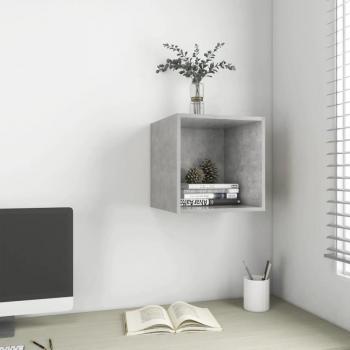Armario colgante de madera contrachapada gris hormigón 37x37x37 cm