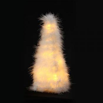Mini Sapin Lumineux à Plumes – LED 4,5 V