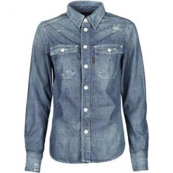 G-Star Raw Office Shirt Damen Blaue Langarm Variante