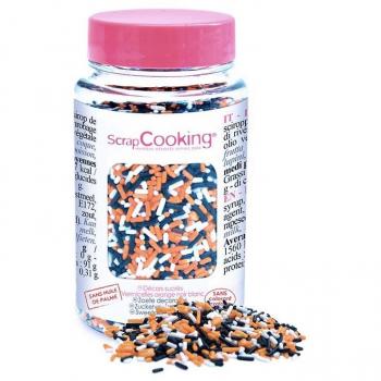 Vermicelles oranges, noirs et blancs Scrapcooking