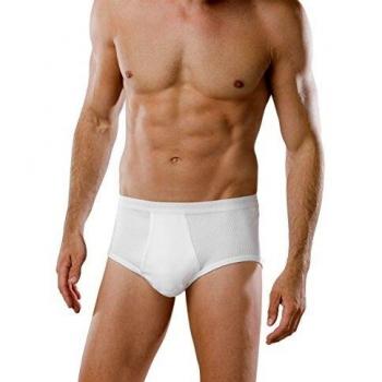 Schiesser Herren Doppelripp Slips 4er Pack weiß XL