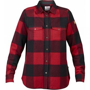 Fjällräven Damen Canada Langarmshirt, Rot, M