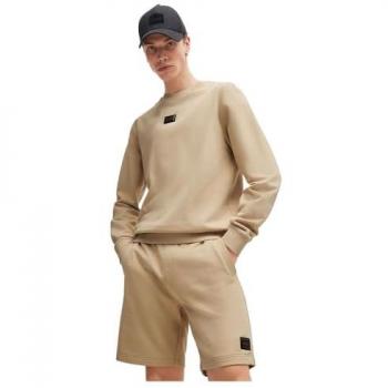 Hugo Sweatshirt Diragol Gel Beige Regular Fit Herren mit Logo
