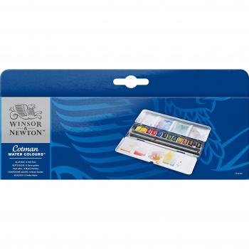 Winsor & Newton Mehrfarbige Wasserfarben-Set 12 Stück für Künstler und Bastler