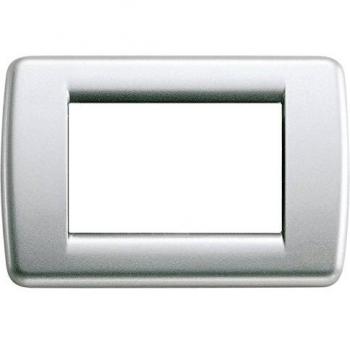 Vimar Idea Placca Rondò 3 Moduli Argento Metallizzato