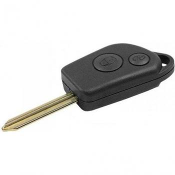 Guscio Chiave Telecomando 2 Tasti Con Lama SX9 Batteria Su Circuito Senza Transponder Per Peugeot Citroen C1 C2 C3 C4 C5 ZX