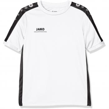 Striker-T-Shirt für Kinder von JAKO in Weiß und Schwarz, Größe 128