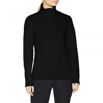 Women’s CMP Stretch Sweat Black Fleece Large
