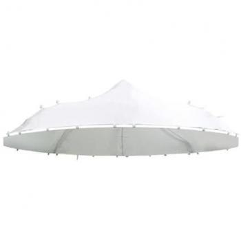 Toile de rechange blanche en polyester pour tonnelle
