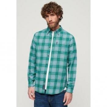 Camisa Vintage Check Verde de Superdry para Hombre