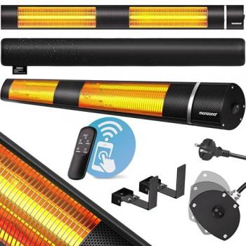 Chauffage radiant infrarouge 3000W Noir