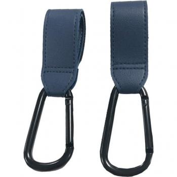 Accesorio de Cuero PU con Velcro: Gancho Giratorio 360° para Carrito Infantil