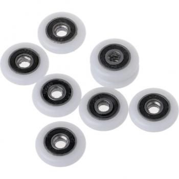 Rouleaux de porte de douche, pièces de rechange, 8 unités, 23mm