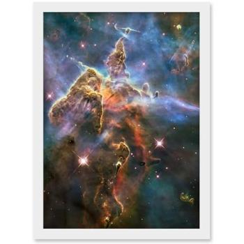 Nebular Majesty: Pillars & Jets Framed Canvas