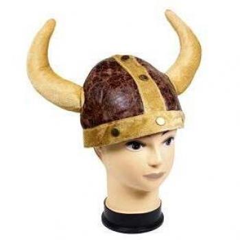 Holzspielerei Wikingerhelm mit Horn