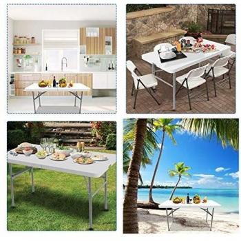 Table Pliante 122 x 61 cm Blanc