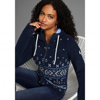 KangaROOS Norweger Fleecejacke, Kapuze und Muster
