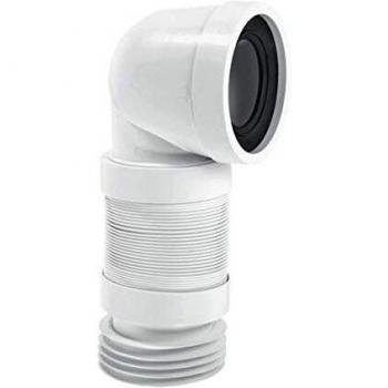 McAlpine WC Connector Flexi Tail 90 Degree, WC-CON8F
