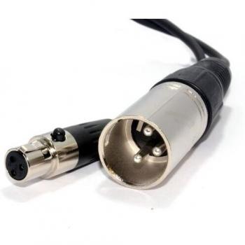 3 Pin Male XLR Plug to 3 Socket Female Mini XLR Cable 2m