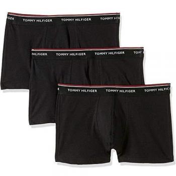Tommy Hilfiger Men's 3-Pack Black Premium Essentials Boxer Shorts