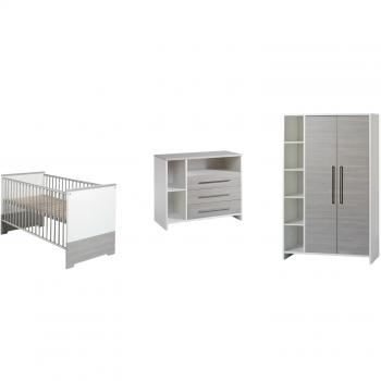 Schardt Kinderzimmer Eco Silber Kleiderschrank 2-türig