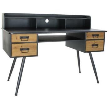 Escritorio DKD Home Decor de Metal y Abeto 135x60x95 cm
