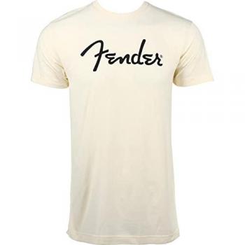 Fender XL Spaghetti Logo Guitar T-Shirt, Olympic White