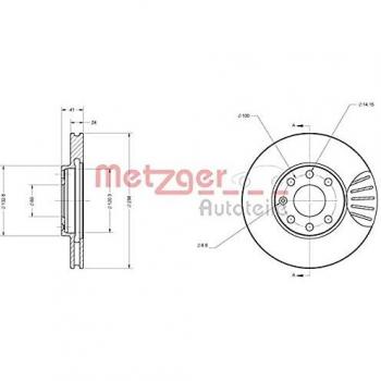 Metzger Bremsscheibe 6110031