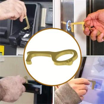 Hygiene Brass Door Opening Keychain