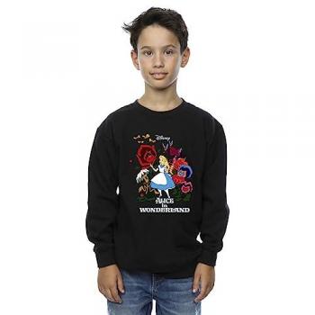 Sweatshirt Disney Chicos Alicia y las Mariposas Floreadas