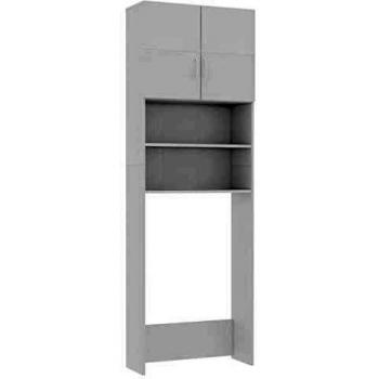 SengentoStyle Mobile per Lavatrice 64x25,5x190 cm bianco