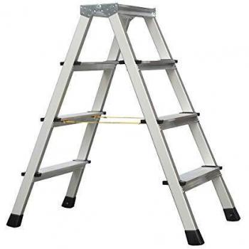 Zarges Anodised Double Sided Step Ladder 4 Rungs