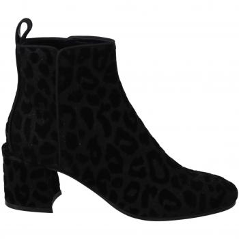 Dolce & Gabbana Leopard Short Zipper Shoes