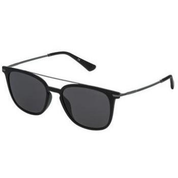 Police Highway Two 2 Sunglasses, Negro (Semi Matte Black/Smoke), 53.0