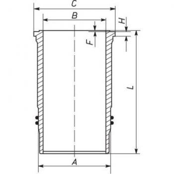 MAHLE Cylindre‑Chemise 003 WN 25 01 – Couverture de pistons