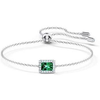 Braccialetto Angelic – Colore verde, Placcato rodio, Swarovski