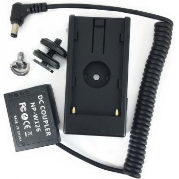 W126 Dummy Battery Adapter for Fujifilm XT30 XT3