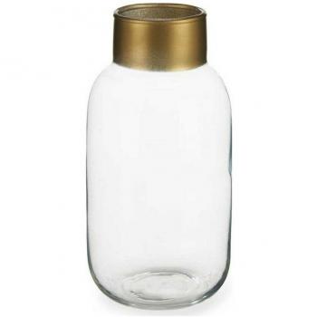 Vase élégant en verre transparent