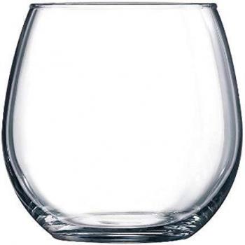 Arc International Luminarc Perfection Stemless Wine Glass Set, 6 Piece, Clear