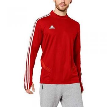 Adidas Herren TIRO19 TR TOP Langarmoberteil, Rot/Weiß, 2XL