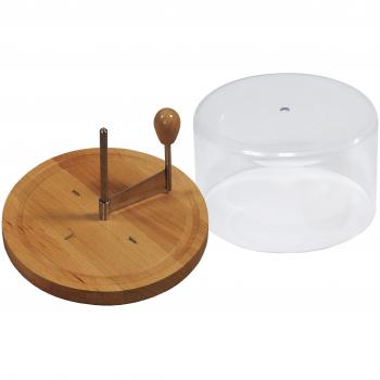 Kesper Käsehobel aus Bambus mit Haube für Tête de moine Käse, Ø 21 cm