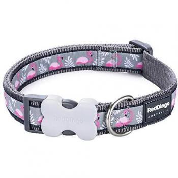 Collier pour Chien Red Dingo Gris et Flamants Rose Taille 3