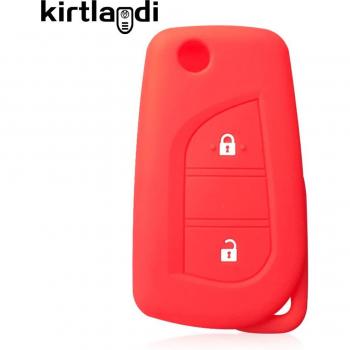 Coque de protection clé auto Kirtlandi, 2 touches, pour Toyota Yaris Rav4 et PEUGEOT 108