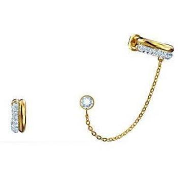 Swarovski Ohrringe mit Ear Cuff, Metallmix, 5566005