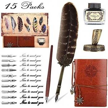 Premium Handmade Quill Pen and Ink Collection