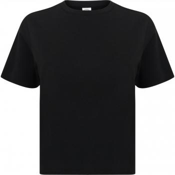 SF Women's Cropped T Black XL
