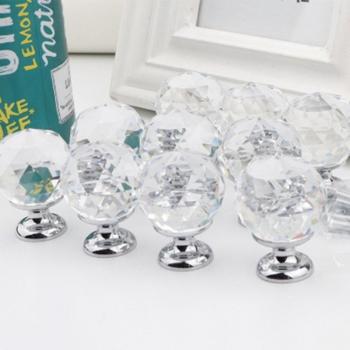 30Mm Crystal Ball Door Pulls with Zinc Alloy