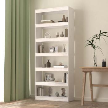 Weißes Bücherregal/Raumteiler 80x30x199,5 cm