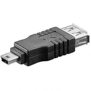Wentronic USB-Adapter (A-Buchse auf 5 polig Mini B-Stecker)