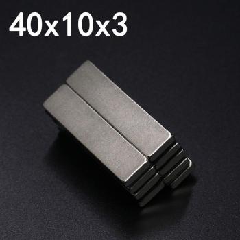 Dauerhaft Magnetische Imanes 40mm x 10mm x 3mm N35